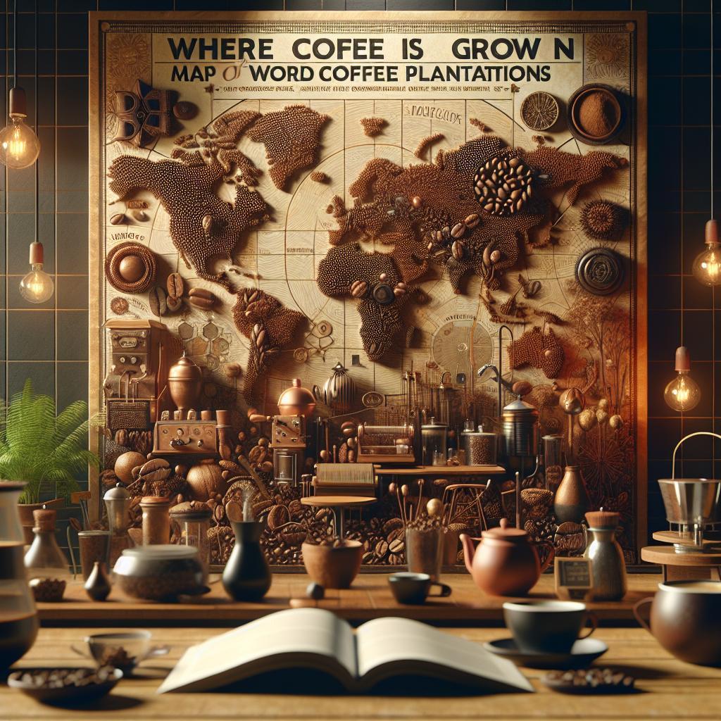 Kde se pěstuje káva: Mapa světových kávových plantáží