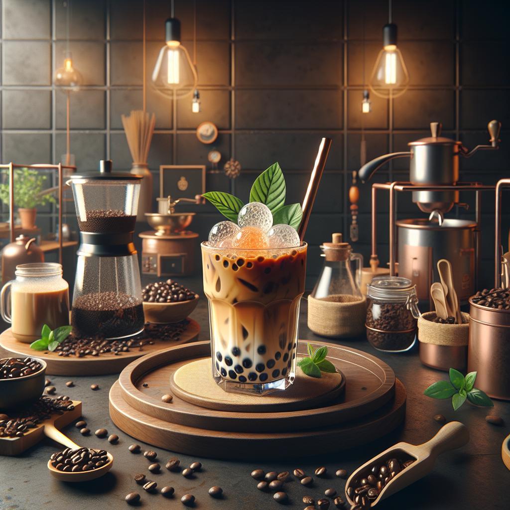 Vietnamská ledová káva s tapiokou my cafe: Vietnamská Ledová Káva s Tapiokou – Exotika ve Sklenici